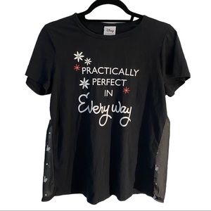 Disney Mary Poppins top with semi-sheer back